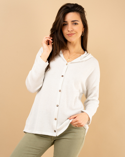 Gilet chenille lurex