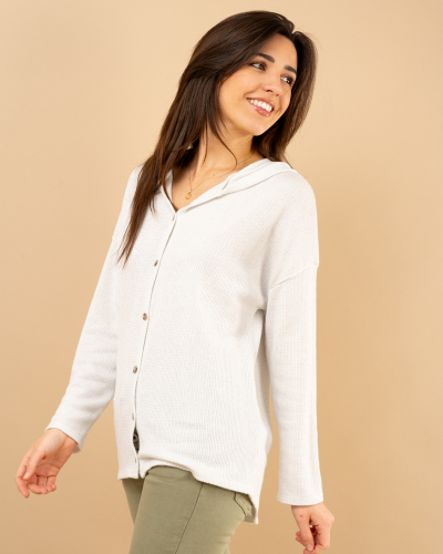 Gilet chenille lurex