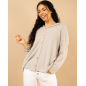 Gilet chenille lurex