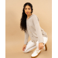 Gilet chenille lurex