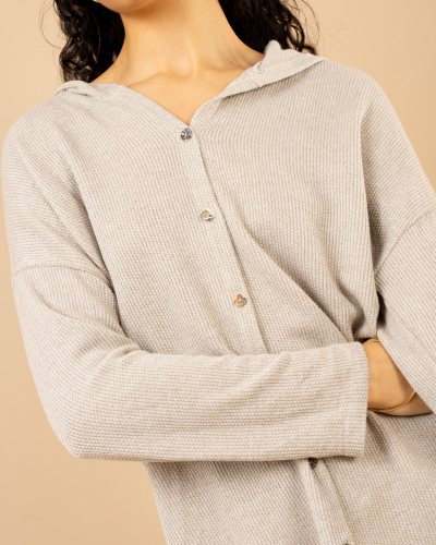 Gilet chenille lurex