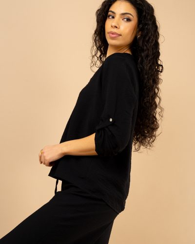 Blouse col en v
