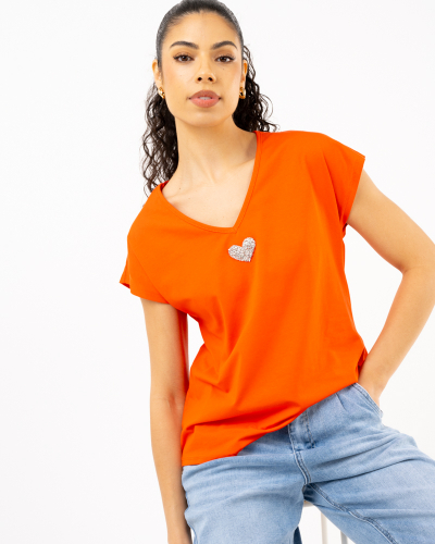 T-shirt v coeur