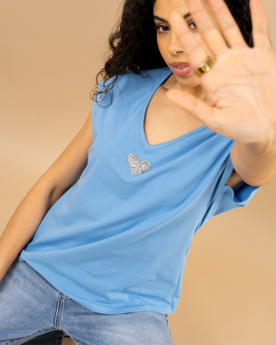 T-shirt v coeur
