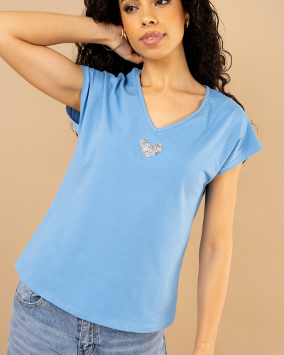 T-shirt v coeur