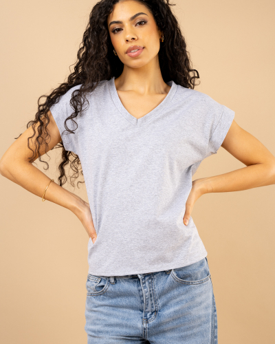 T-shirt v coton