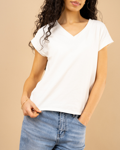 T-shirt v coton