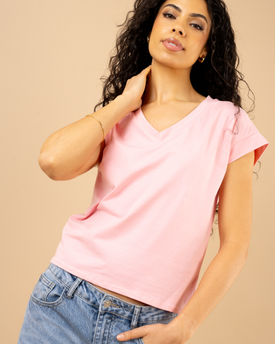 T-shirt v coton