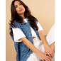 Veste sans manches fleurs