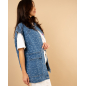 Veste sans manches fleurs