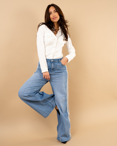 Pantalon larges bandes
