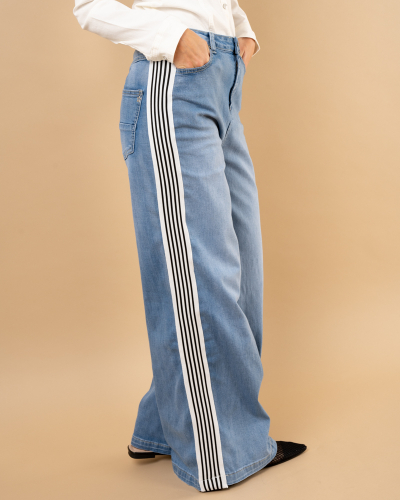 Pantalon larges bandes