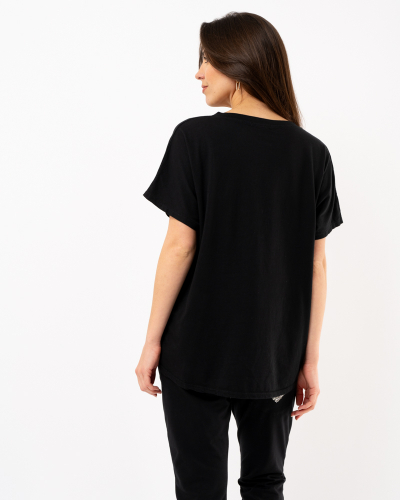 T-shirt coeur strass