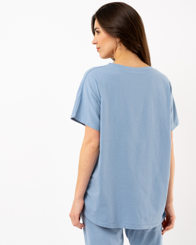T-shirt coeur strass