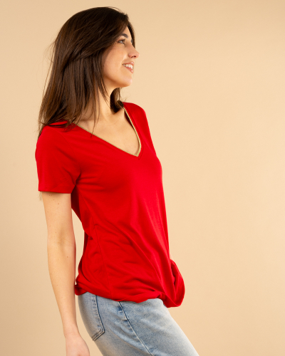 T-shirt bord doré