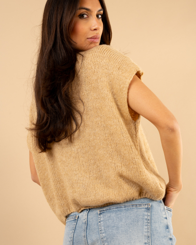 Gilet laine noeuds