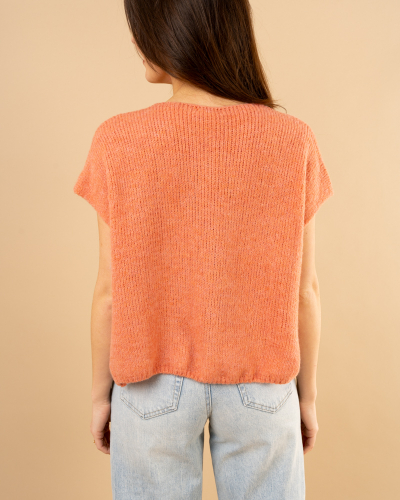 Gilet laine noeuds