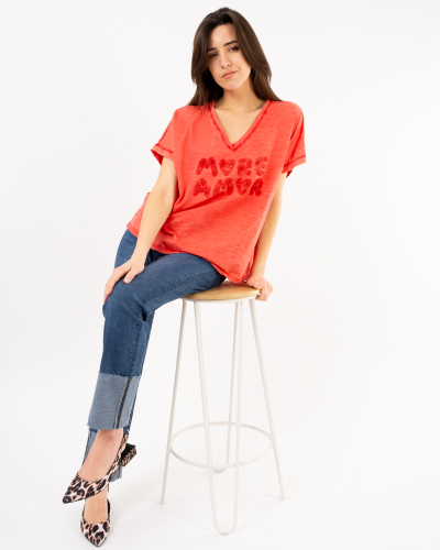 T-Shirt délavé Amore