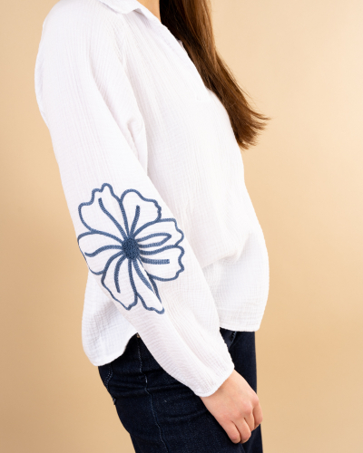 Blouse grandes fleurs