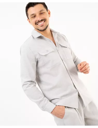 Chemise style lin
