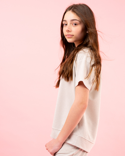 T-Shirt lurex oversize