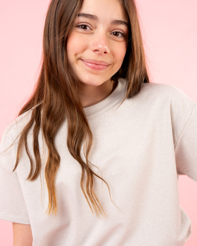 T-Shirt lurex oversize