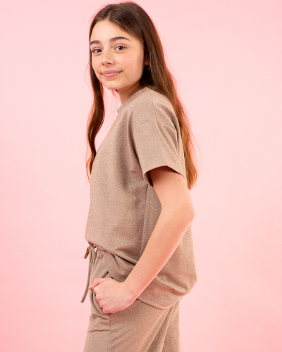 T-Shirt lurex oversize
