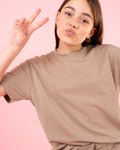 T-Shirt lurex oversize