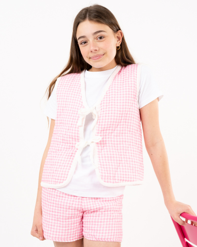 Gilet  noeuds vichy