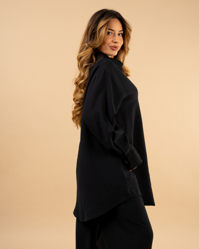 Chemise boutons dorés