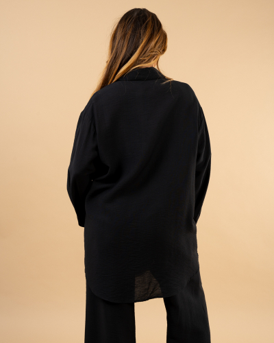Chemise boutons dorés