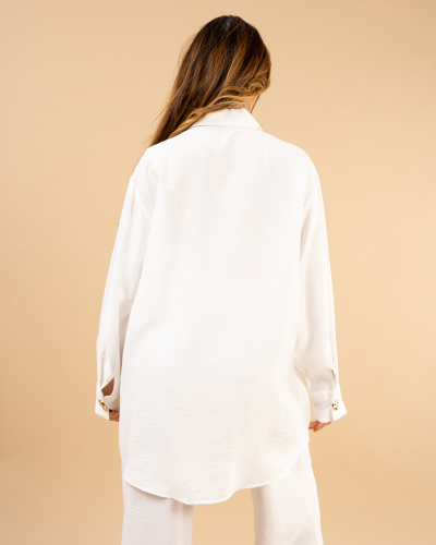 Chemise boutons dorés