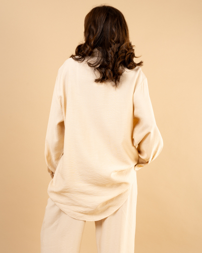 Chemise boutons dorés