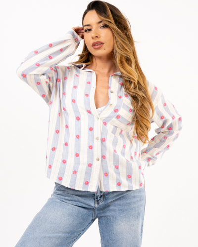 Chemise fleurs