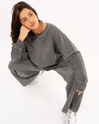 Sweat étoile délavé