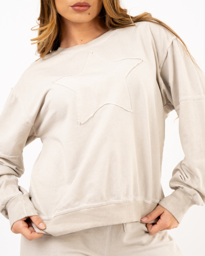 Sweat étoile délavé