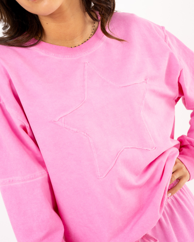 Sweat étoile délavé