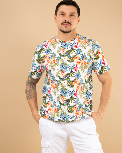 T-shirt fleurs