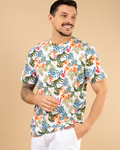 T-shirt fleurs