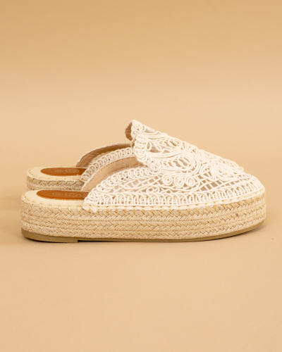 Mules broderie