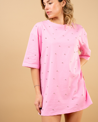 Robe t shirt strass