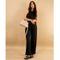 Pantalon large stries