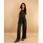 Pantalon large stries