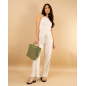 Pantalon large stries