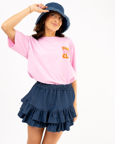Jupe short jean