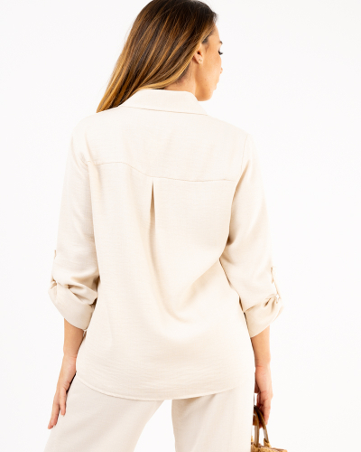 Chemise poche dentelle
