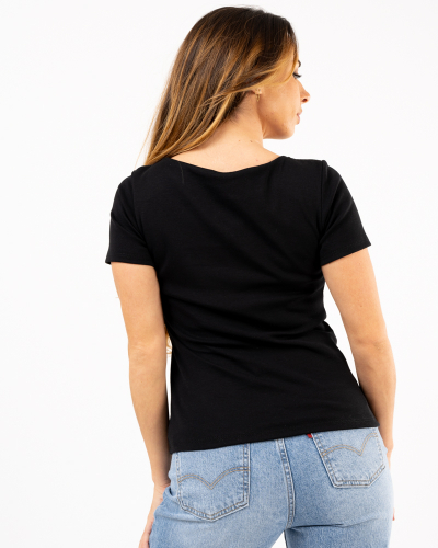 T-Shirt col large
