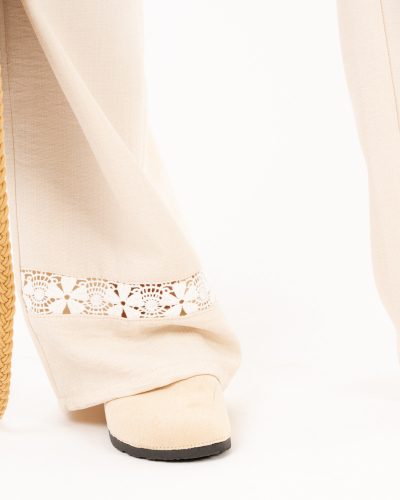 Pantalon dentelle