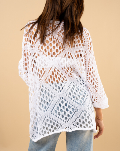 Top maille ajourée