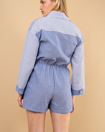Combishort rayée